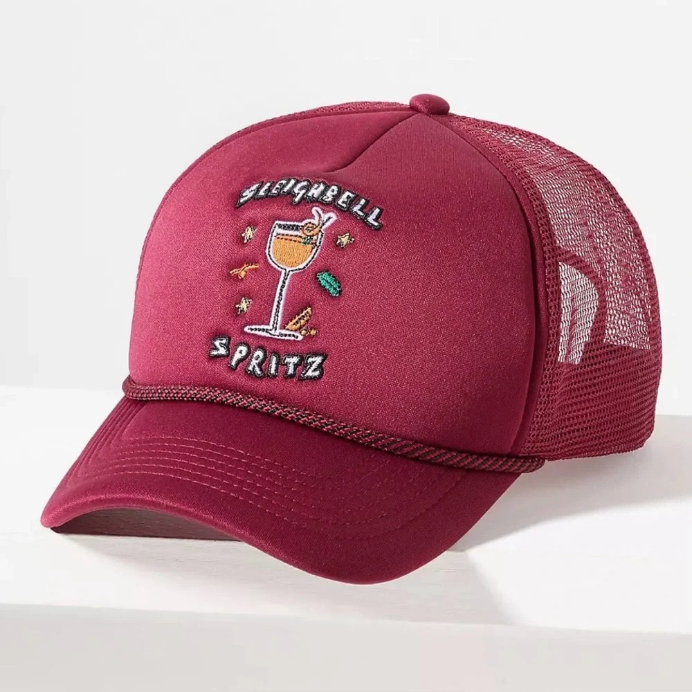 Anthropologie Nephthys Foster Red Baseball Cap NWT